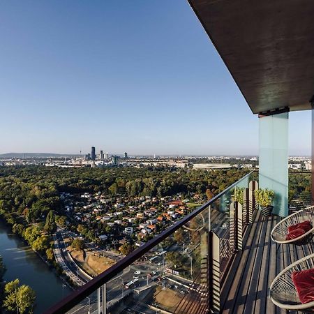 Design Apartment With Amazing View Over Vienna 2 Exterior foto